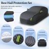 Hail Protector Full Car Cover, for SsangYong Tivoli SUV 2015-2025, Waterproof Outdoor All Weather Snow Rain Protector Full Exterior, Black view 3