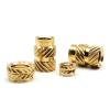 XAOLIUZi 50/100pcs M1.6 M2 M2.5 M3 M4 M5 M6 M8 Brass Copper Embedment Insert Nut for Hot Melt Heat Injection Molding 3D Print Twill Knurled Thread(Length 8mm,50pcs M3(OD 4.2mm)) view 1