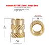 XAOLIUZi 50/100pcs M1.6 M2 M2.5 M3 M4 M5 M6 M8 Brass Copper Embedment Insert Nut for Hot Melt Heat Injection Molding 3D Print Twill Knurled Thread(Length 8mm,50pcs M3(OD 4.2mm)) view 2