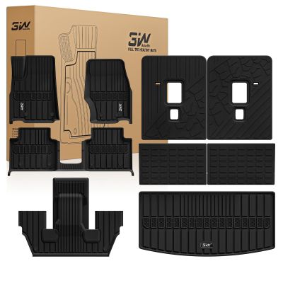 3W Floor Mats & Cargo Liner & Seatback Mats Jeep Grand Cherokee L 2021-2026