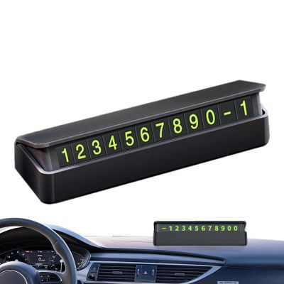 Dashboard NumberSign - Reflective Parkinng Sign | Car Park Number Plate, Temporary Parking Contact Plate, Vehicle Telephone Number Card, Day Night Visible Parking Identifier for Road Safety