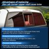 REPAIROCK Left Right Cab Corner Upper Roof Side Cover Trim for Ford F-150 2009-2014 King Ranch Lariat Regular Cab Extended Cab Crew Cab No.9L3Z1651728AA/9L3Z1651729AA view 4