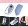 TECARATE for BMW Key Fob Cover - Soft TPU Key Protector for 2023 2024 2025 7 Series IX I5 M60 X5 X7 X6 IX I7 Car Key Case with Nice Keychain(Blue) view 3