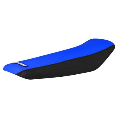 Enjoy Mfg Seat Cover - Compatible with Rawrr Mantis X eMoto Bike_#536 (Black Sides/TM Blue top Standard)