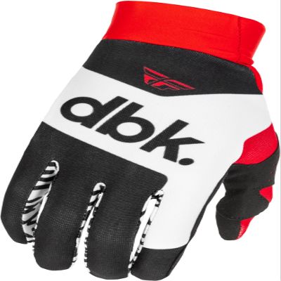 Fly Racing Pro Lite Motocross Glove, Lightweight Racing MX Gear - (Black/White/Red, X-Large)