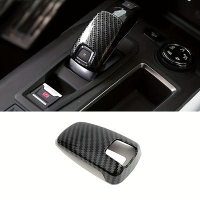 Gear Head Cover Stickers - Carbon Fiber Design, Durable ABS Plastic Trim Accessories for Peugeot 3008 GT 2017-2020 & Citroen C5 Aircross 2018-2024