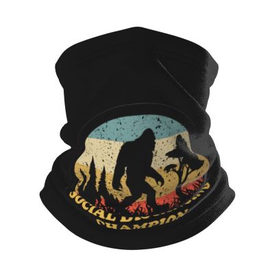 Bigfoot Vintage Sasquatch Magic Scarf Gaiter Face Cover Balaclava Headband Head Wrap Headwear For Fishing Hiking Cycling Ski