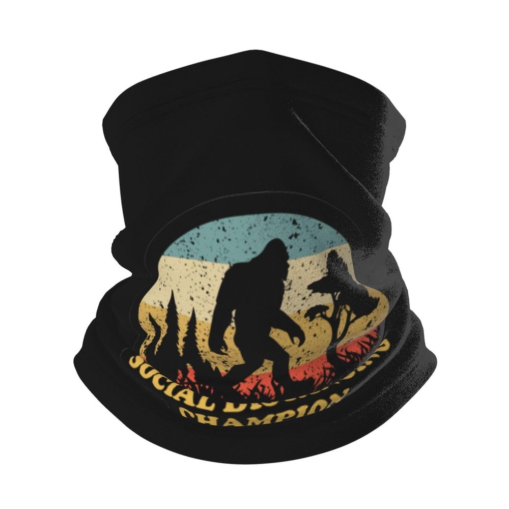 Bigfoot Vintage Sasquatch Magic Scarf Gaiter Face Cover Balaclava Headband Head Wrap Headwear For Fishing Hiking Cycling Ski