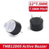 10pcs/lot DC3V 5V 12V 12075 Active Alarm Buzzer 12x7.5MM The Integrated Buzzer Will Sound When it is Energize(10pcs 12075 5V) view 2