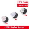 10pcs/lot DC3V 5V 12V 12075 Active Alarm Buzzer 12x7.5MM The Integrated Buzzer Will Sound When it is Energize(10pcs 12075 5V) view 3