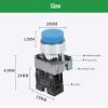 1PC High Head Button Switch XB2 Momentary Start Stop Power Button 22mm Buttons on Off(70A,1NO) view 3