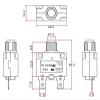 1PC 88 Series 14A Straight PIN Circuit Breaker Manual Reset Thermal Overload Protector Switch(3A) view 4