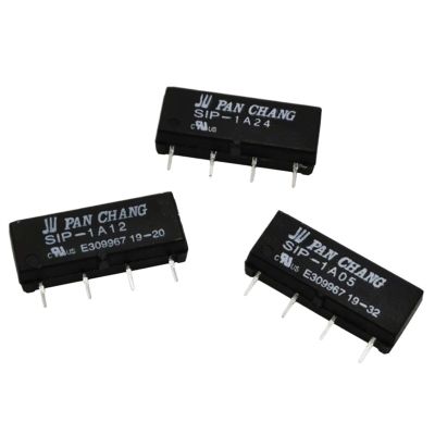 2PCS Relay Switch Module SIP-1A05 SIP-1A12 SIP-1A24 1A 5VDC 12VDC 24VDC 4PIN Relais NO Normally Open(SIP-1A12)