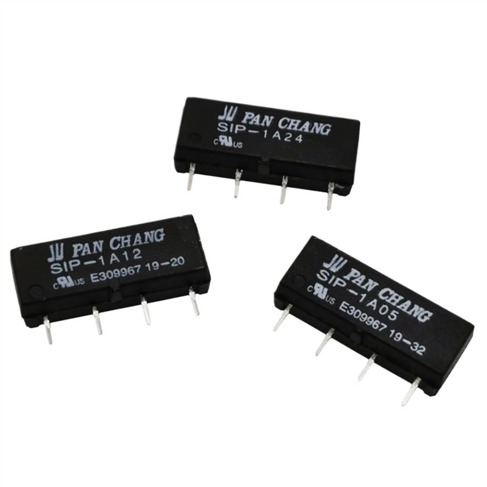 2PCS Relay Switch Module SIP-1A05 SIP-1A12 SIP-1A24 1A 5VDC 12VDC 24VDC 4PIN Relais NO Normally Open(SIP-1A12)