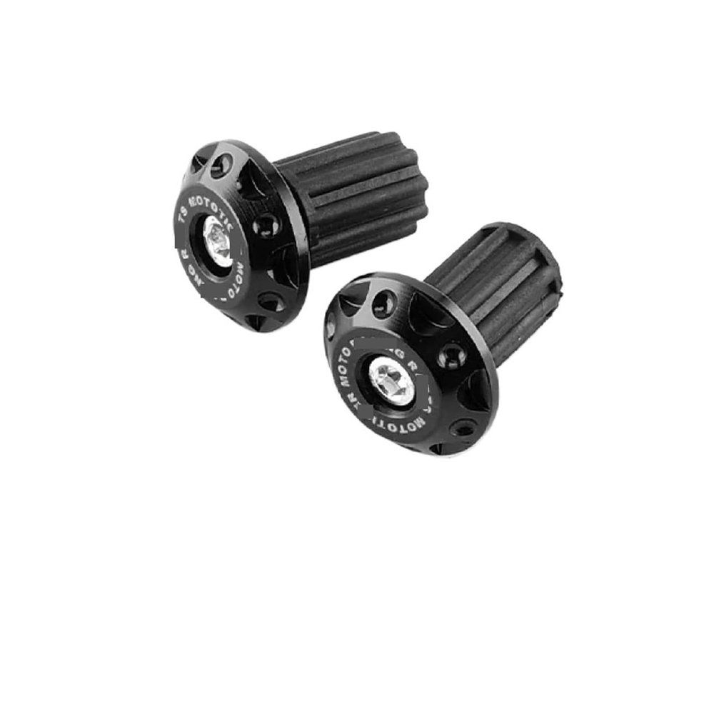 Motorcycle Handle Bar Ends Grips Handlebar Plug Caps Slider Motor Bike for Bike Accessories(Black)