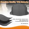 RWYSSYTF Trunk Liner for 2022-2025 Toyota Corolla Cross FWD 3D Custom Fit All-Weather TPE Material Waterproof Car Cargo Liner Mat, Black view 2