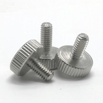 Zkensh-Bolts 304 Stainless Steel Flat Head Head Handle Thumb Screw GB835 Knurled Big Head Round Adjusting Bolt Advertising Nail M3 M4 M5 M6, Widely Used(12mm,M5 2pcs)
