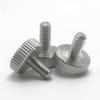 Zkensh-Bolts 304 Stainless Steel Flat Head Head Handle Thumb Screw GB835 Knurled Big Head Round Adjusting Bolt Advertising Nail M3 M4 M5 M6, Widely Used(12mm,M5 2pcs) view 1