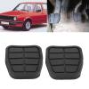 Keenso 2pcs Rubber Brake Clutch Pedal Pads Covers 321721173 Nonslip, AntiAging, for Car Parts view 4