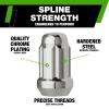 DPAccessories Lug Nuts Compatible with 2018-2024 Chevrolet Equinox | Chrome Spline Style | Aftermarket Aluminum Wheels Only | Set of 20 Wheel Nuts & 1 Tool | DCHEQU03A-CH/1 view 3