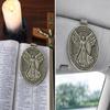 Archangel Michael Medal for Car Visor Clip, Metal Michael Car Visor, Driving Safety Gift for Drivers Long Travel view 3