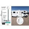 Eujgoov RV Roof Sewer Vent Cover Caps Kit 2 Set Plumbing Vent Caps for Trailer Motorhome Roof Sewer view 4