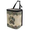 Yspwyqan Dog Paw Print Car Trash Can Lightweight Hanging Garbage Bin for Back Seat Leak Proof Car Trash Bag Hanging Fashion Auto Interior Universal Fit Most Cars Sedan Van Truck SUV view 1