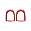 Carbon Fiber Car Interior Accessories Decoration Cover Sticker Trim Compatible with Ford Mustang 2009-2013 (Red Carbon Fiber, Door Lock Cover) view 1