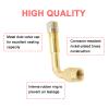 YIENAKFUN 2 PCS 90 Degree Metal Valve Stem Extenders, Universal Valve Stem Extensions Compatible for Dual Wheels Passenger Cars, Stroller, RV, Motorcycles, Bicycles, Trailers (Gold) view 2