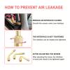 YIENAKFUN 2 PCS 90 Degree Metal Valve Stem Extenders, Universal Valve Stem Extensions Compatible for Dual Wheels Passenger Cars, Stroller, RV, Motorcycles, Bicycles, Trailers (Gold) view 4