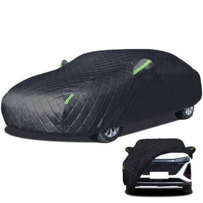 Hail Protection car Cover Compatible with Cadillac CT6 Thickened Full car Cover Waterproof Snowproof dustproof Scratch-Resistant All-Weather Outdoor car Cover(Color:Black)