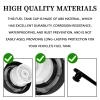 Eponcia Gas Cap Fuel Cap Cover Replacement for Jeep Wrangler Dodge Grand Cherokee Compass Patriot Ram Charger Challenger Durango Fuel Tank Filler Covers Accessories 52030377AB 5278632AG 52030377AA view 3