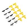Wheel Arch Trim Clips For Nissan For Juke For X-Trail T31 For Murano Front Rear Wing Moulding Fasteners Plastic Trim Holders Exterior Accessories 20pcs Set White Yellow Clips view 1