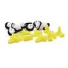 Wheel Arch Trim Clips For Nissan For Juke For X-Trail T31 For Murano Front Rear Wing Moulding Fasteners Plastic Trim Holders Exterior Accessories 20pcs Set White Yellow Clips view 2