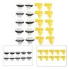 Wheel Arch Trim Clips For Nissan For Juke For X-Trail T31 For Murano Front Rear Wing Moulding Fasteners Plastic Trim Holders Exterior Accessories 20pcs Set White Yellow Clips view 4