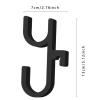 2PCS Car Umbrella Hook, Black Car Umbrella Holder, Universal Trunk Hook Umbrellas Mount, Plant Towel Holder Auto Internal, Stable Installation No Shaking Suitable for All Cars (Red/2PCS) view 2