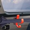 2PCS Car Umbrella Hook, Black Car Umbrella Holder, Universal Trunk Hook Umbrellas Mount, Plant Towel Holder Auto Internal, Stable Installation No Shaking Suitable for All Cars (Red/2PCS) view 4
