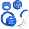 Bilisin Aluminum Engine Push Start Button Cover Trim Compatible with Toyota Camry 8th Gen 2018-2023 Ignition Button Cover Interior Accessories(Blue) view 3