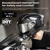ILM Motorcycle Helmet Full Face for Men Women Powersports Street DOT MF510A view 2