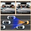 HmmtyRack Rear View Mirror, 9.3 Inch Chrome Anti-glare Panoramic Rear Mirrors Universal Convex Car Interior Clip on Extra Big Wide Angle Rearview Mirror Extender to Reduce Blind Spot for Car SUV Truck view 3
