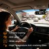 HmmtyRack Rear View Mirror, 9.3 Inch Chrome Anti-glare Panoramic Rear Mirrors Universal Convex Car Interior Clip on Extra Big Wide Angle Rearview Mirror Extender to Reduce Blind Spot for Car SUV Truck view 4