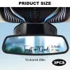 3 PCS Trust in God Rearview Mirror Decal, Vanity Mirror Stickers for Women, Automotive Vinyl Rear View Decorative Stickers, Self Affirmations Car Window Decal Car Accessories, Black view 2