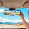 3 PCS Trust in God Rearview Mirror Decal, Vanity Mirror Stickers for Women, Automotive Vinyl Rear View Decorative Stickers, Self Affirmations Car Window Decal Car Accessories, Black view 4