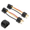 2PCS H4 Headlight Socket Converter, Headlight Wiring Harness Adapter Plug, Standard H4 Female Socket with Terminals, Replacement for H4656 H5054 H6052 H6053 H6054 view 2