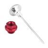 Segrehy Motorcycle Oil Dipstick Temperature Gauge High Precision CNC Aluminum Alloy Oil Level Checker for 125cc Motocross Motorbike Black Silver Red Optional (Red) view 2