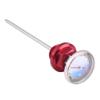 Segrehy Motorcycle Oil Dipstick Temperature Gauge High Precision CNC Aluminum Alloy Oil Level Checker for 125cc Motocross Motorbike Black Silver Red Optional (Red) view 3