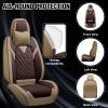 INSORIC Car Seat Covers for Dodge Ram 1500 2002-2025, Waterproof Nappa Leather Car Seat Protector, Comfortable and Anti-Slip Car Seat Cover&Accessories(2 Seats with Headrests/Brown Coffee) view 2