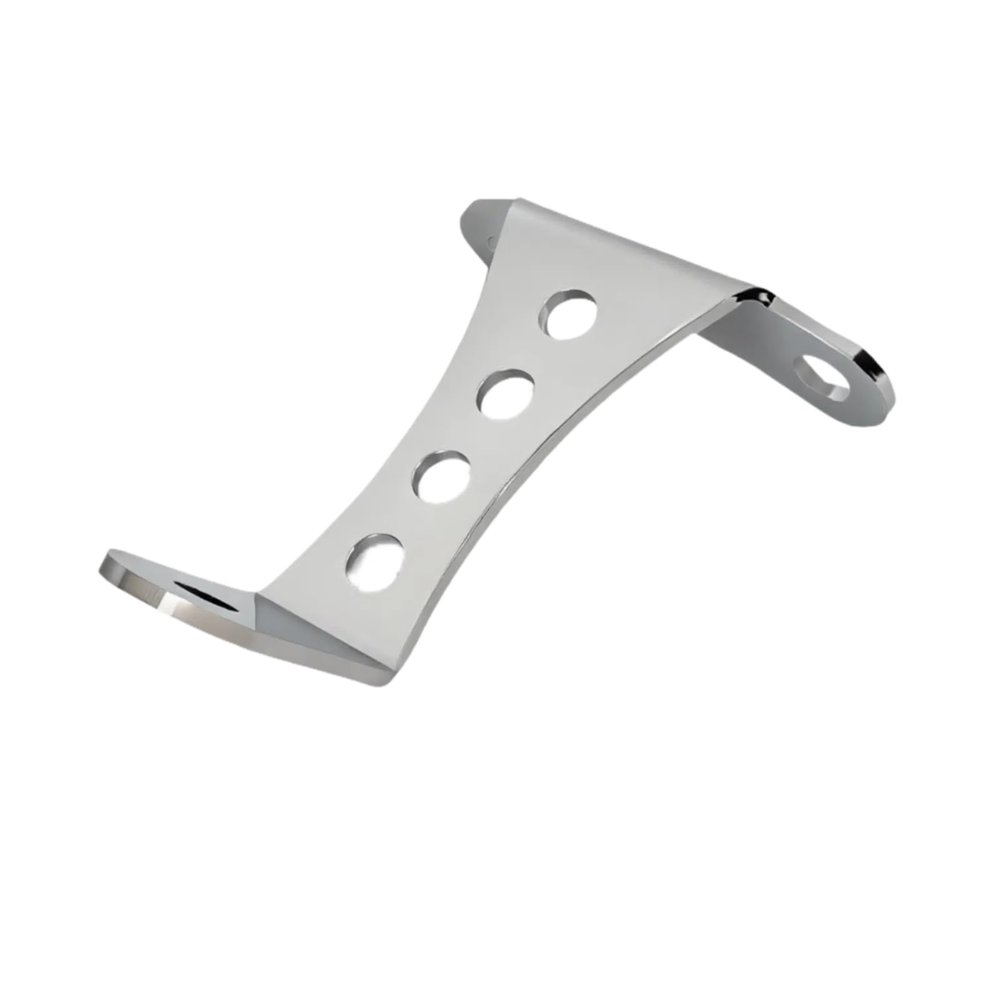 Universal Motorcycle Headlight Bracket Mount for Harley Sportster & Cruiser Bikes, Stainless Steel Adjustable Headlamp Support