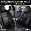 INSORIC Car Seat Covers for Chevy Impala 2000-2020, Waterproof Nappa Leather Car Seat Protector, Comfortable and Anti-Slip Car Seat Cover&Accessories(2 Seats with Headrests/Black) view 3
