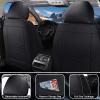INSORIC Car Seat Covers for Chevy Impala 2000-2020, Waterproof Nappa Leather Car Seat Protector, Comfortable and Anti-Slip Car Seat Cover&Accessories(2 Seats with Headrests/Black) view 4